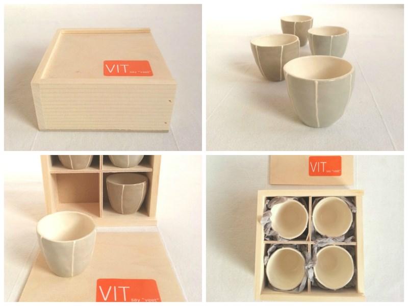 set of 4 tiny sake cups in wood gift box set of 4 tiny sake cups in wood gift box